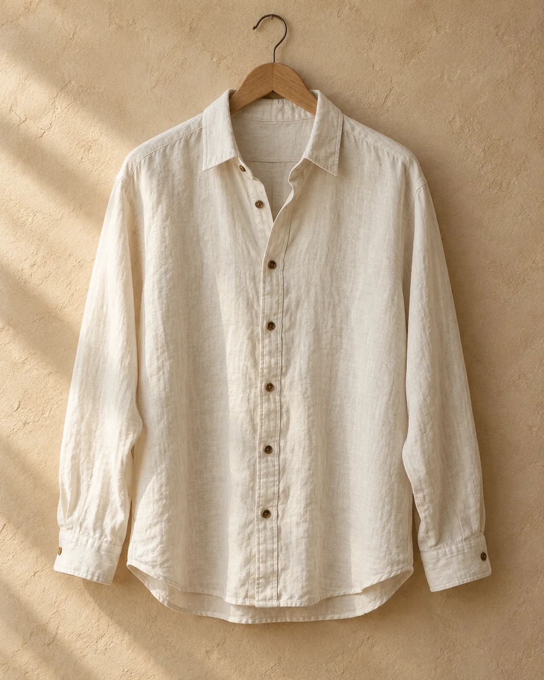 The Sunday Linen Shirt — Sample in Cream — generated sample concept