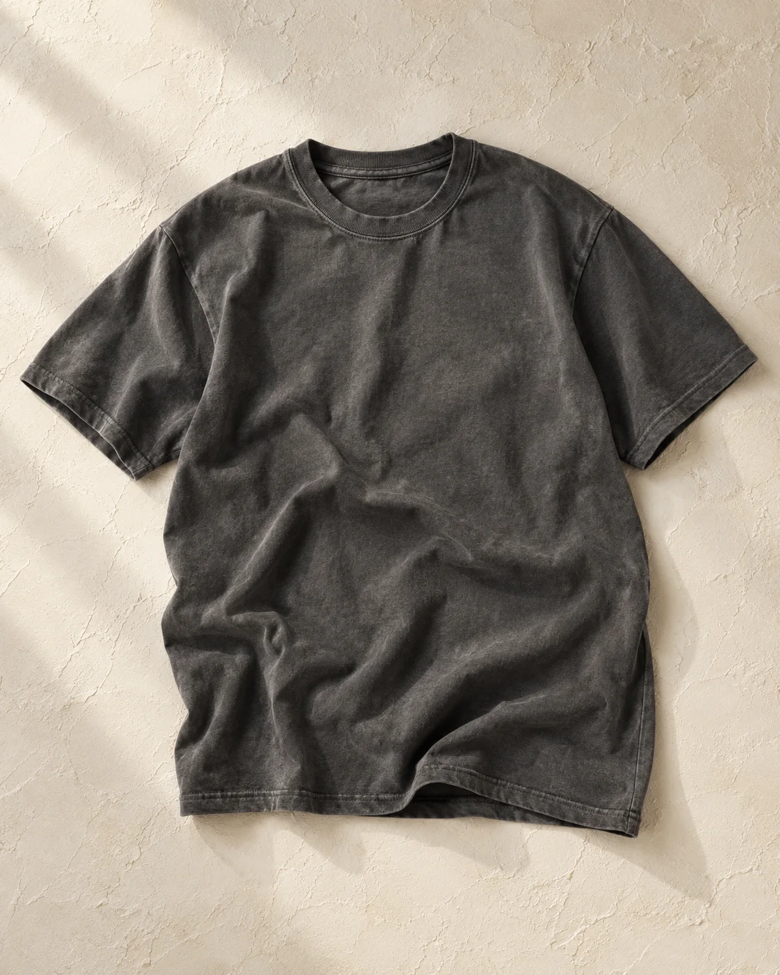 The Good Everyday Tee — Sample in Charcoal — generated sample concept
